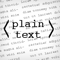 plian text