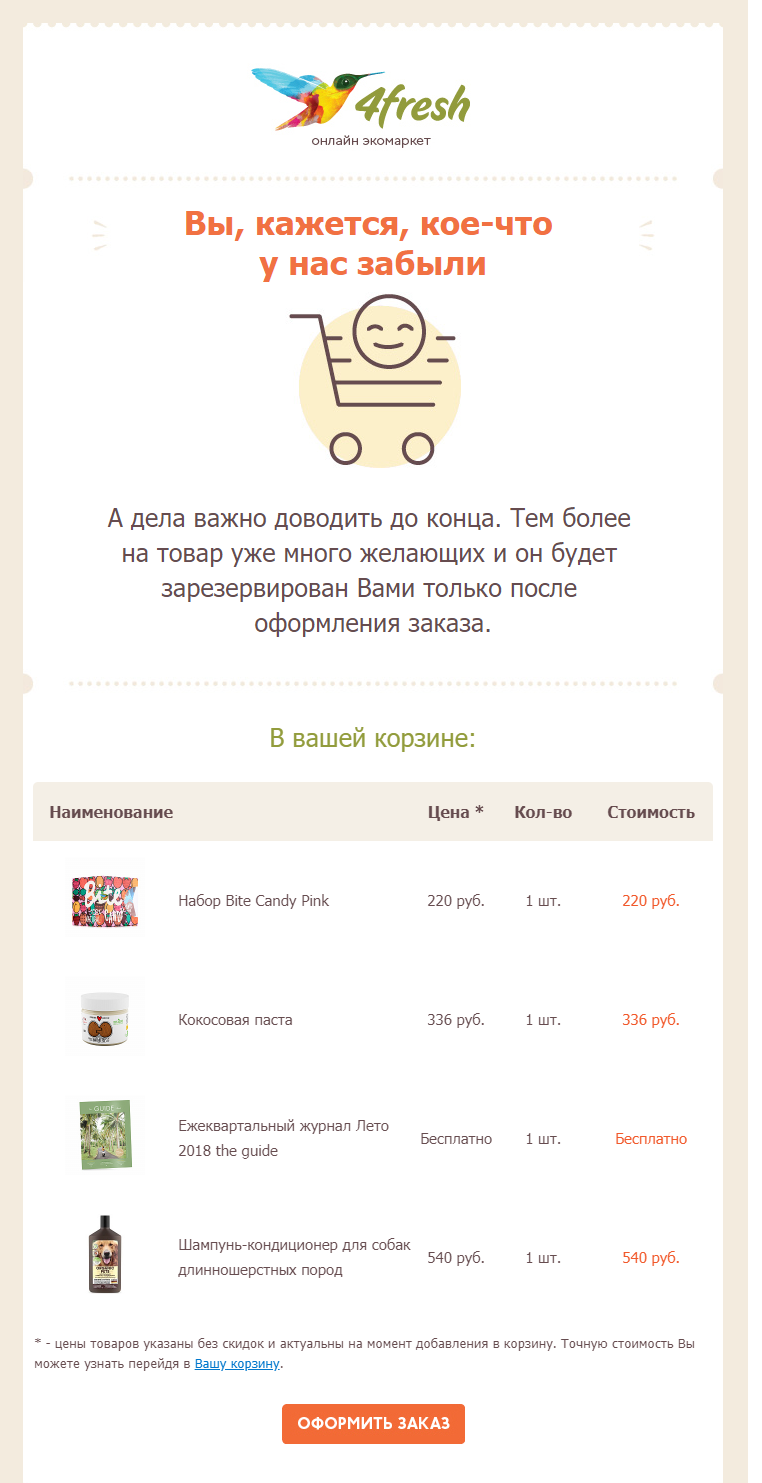 Брошенная корзина